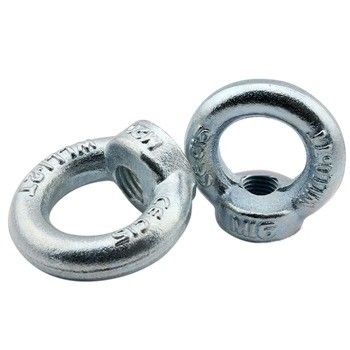 ISO 표준 C15 탄소 강철 가공 가연 M16 링 너트 Din 582
